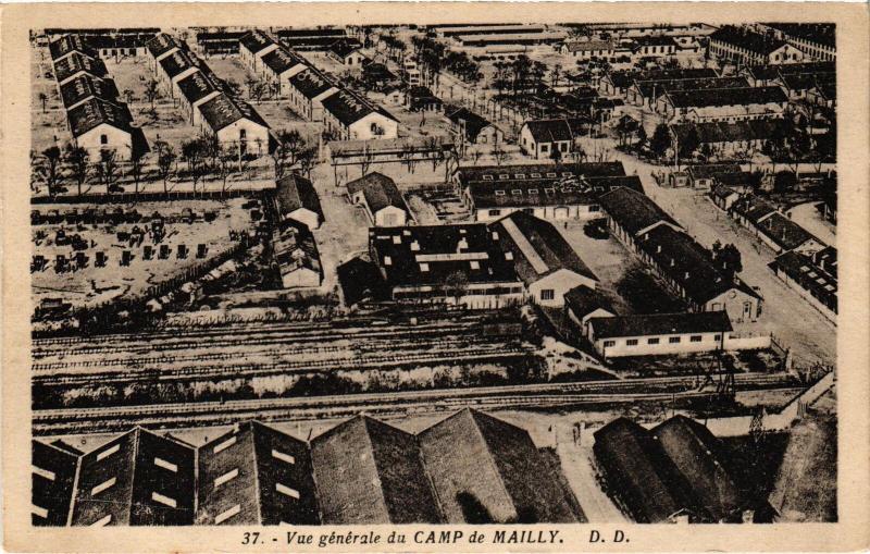 Carte postale ancienne Mailly le Camp vue generale à Mailly-le-Camp