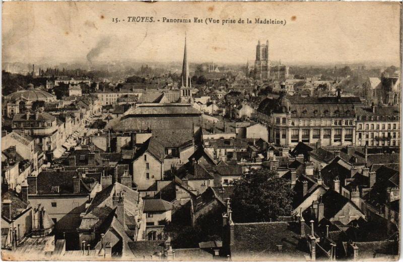 Carte postale ancienne Troyes panorama à Troyes