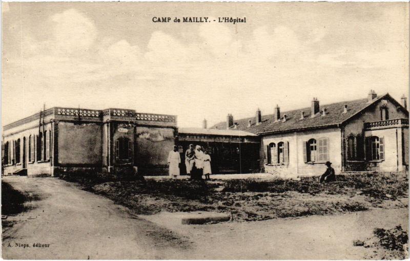 Carte postale ancienne Mailly le Camp Hopital à Mailly-le-Camp