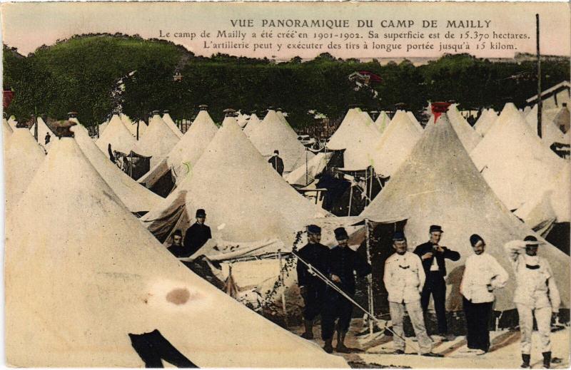 Carte postale ancienne Mailly le Camp vue panoramique à Mailly-le-Camp