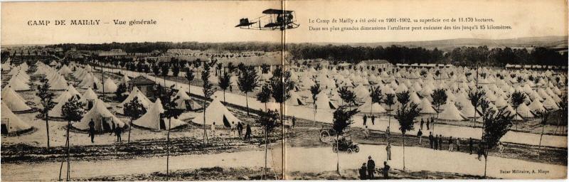 Carte postale ancienne Mailly le Camp vue generale à Mailly-le-Camp