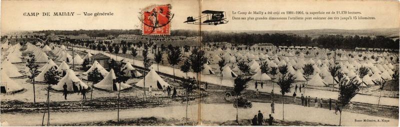 Carte postale ancienne Mailly le Camp vue generale à Mailly-le-Camp