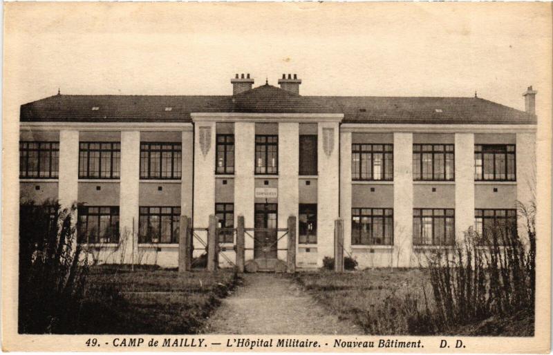 Carte postale ancienne Mailly le Camp Hopital Militaire à Mailly-le-Camp