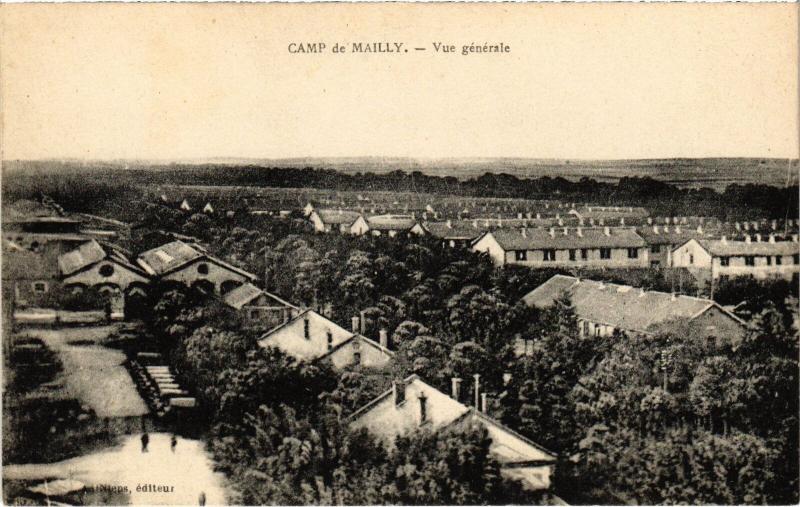 Carte postale ancienne Mailly le Camp vue generale à Mailly-le-Camp