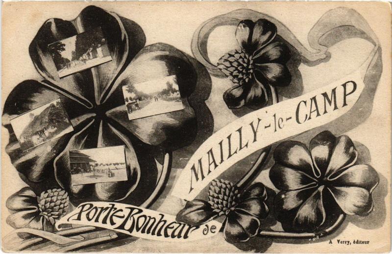 Carte postale ancienne Mailly le Camp souvenir à Mailly-le-Camp