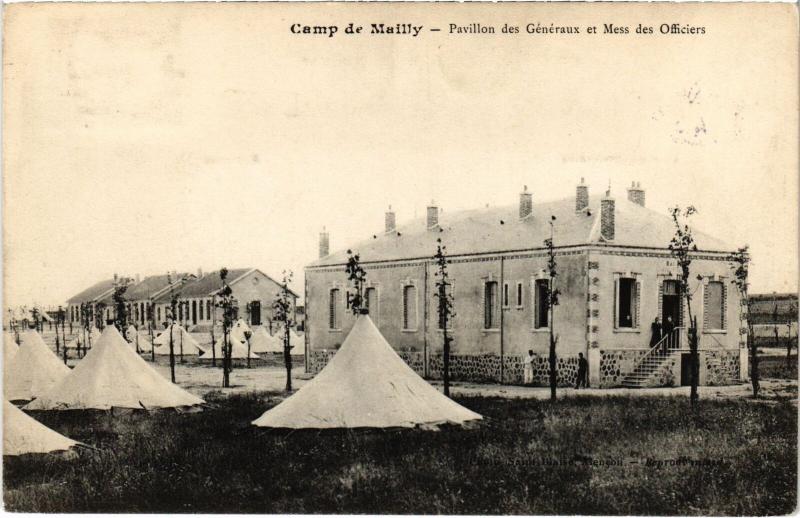 Carte postale ancienne Mailly le Camp Pavillon des Generaux à Mailly-le-Camp