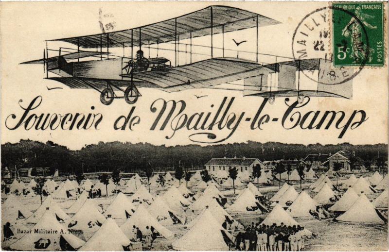 Carte postale ancienne Mailly le Camp souvenir à Mailly-le-Camp