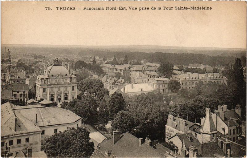 Carte postale ancienne Troyes panorama à Troyes