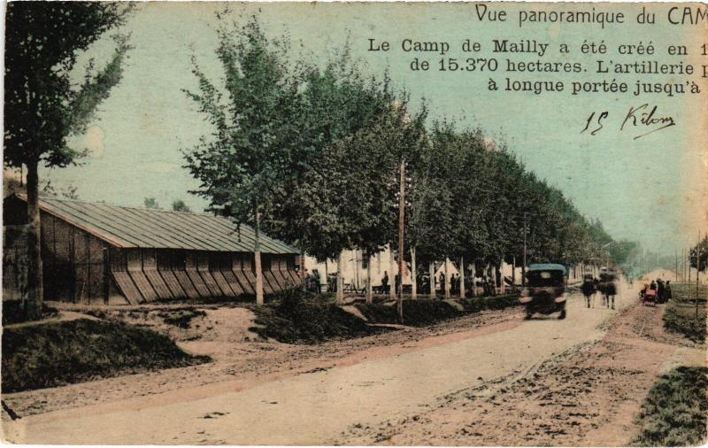Carte postale ancienne Mailly le Camp vue panoramique à Mailly-le-Camp