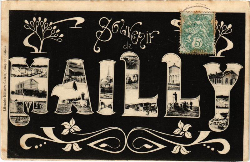 Carte postale ancienne Mailly le Camp souvenir à Mailly-le-Camp