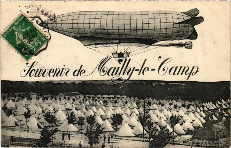 Carte postale ancienne Mailly le Camp souvenir à Mailly-le-Camp