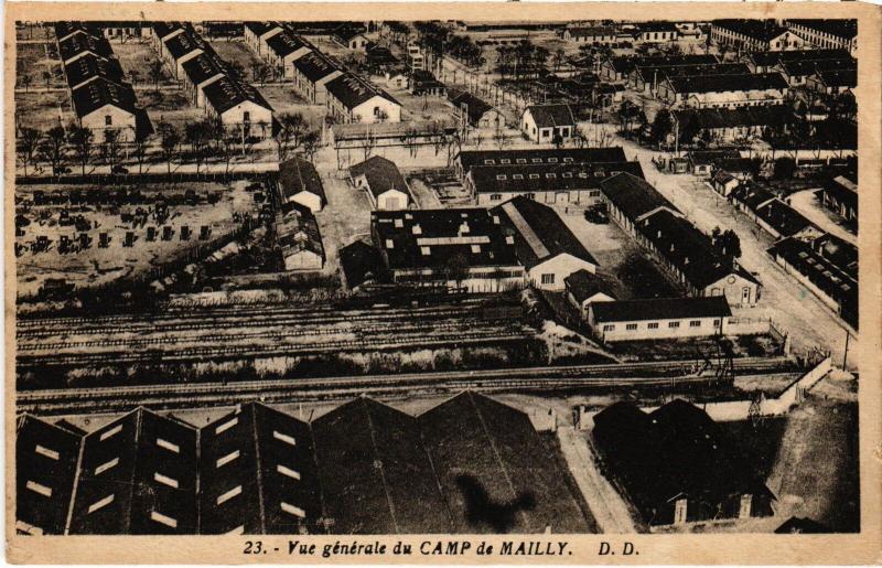 Carte postale ancienne Mailly le Camp vue generale à Mailly-le-Camp