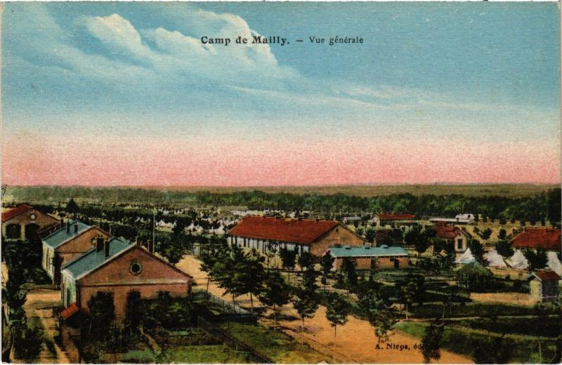 Carte postale ancienne Mailly le Camp vue generale à Mailly-le-Camp