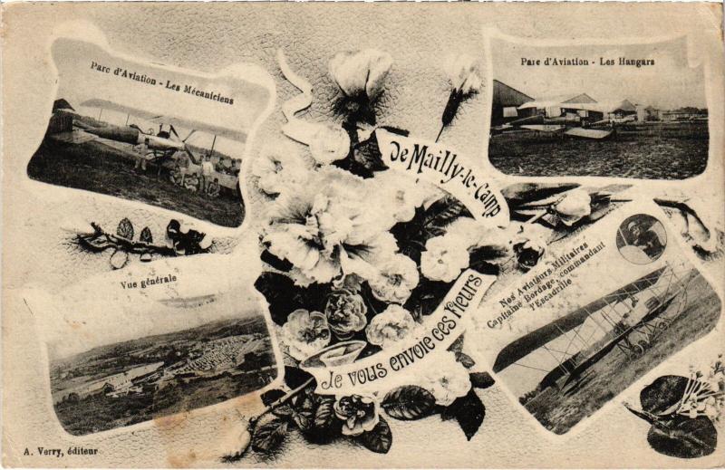 Carte postale ancienne Mailly le Camp souvenir à Mailly-le-Camp