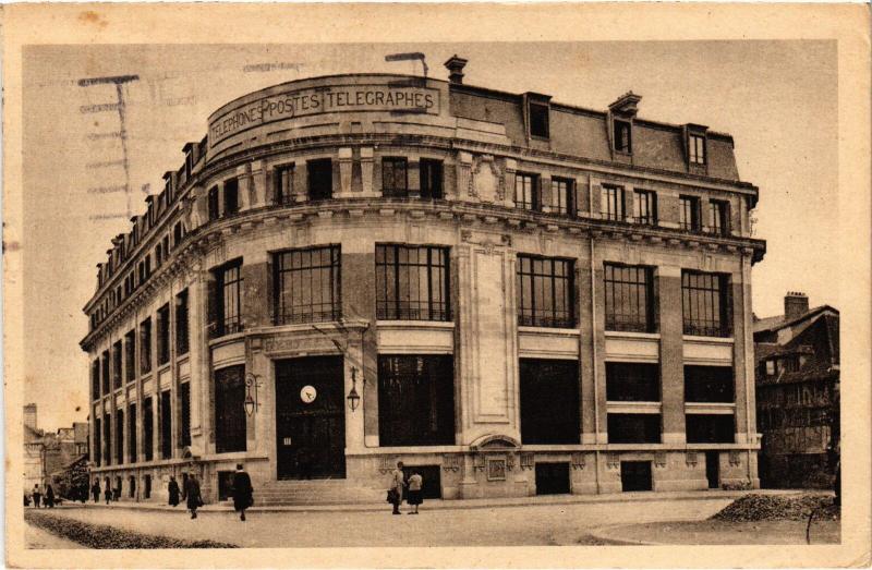 Carte postale ancienne Troyes Hotel des Postes à Troyes