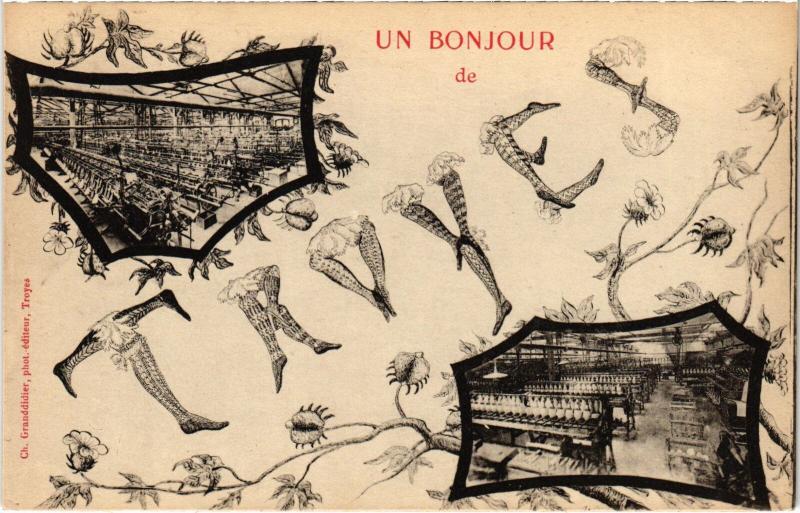 Carte postale ancienne Troyes souvenir à Troyes