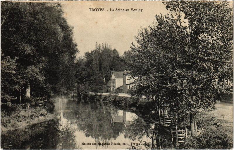Carte postale ancienne Troyes la Seine à Troyes