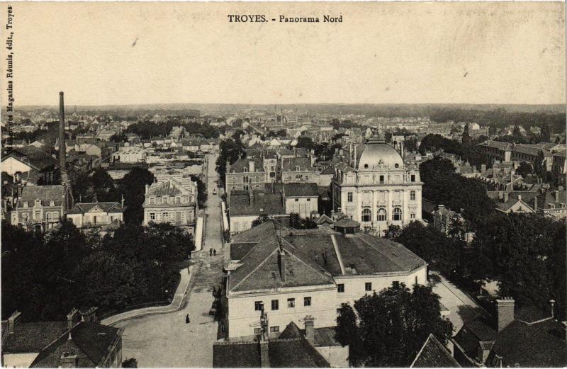 Carte postale ancienne Troyes panorama à Troyes