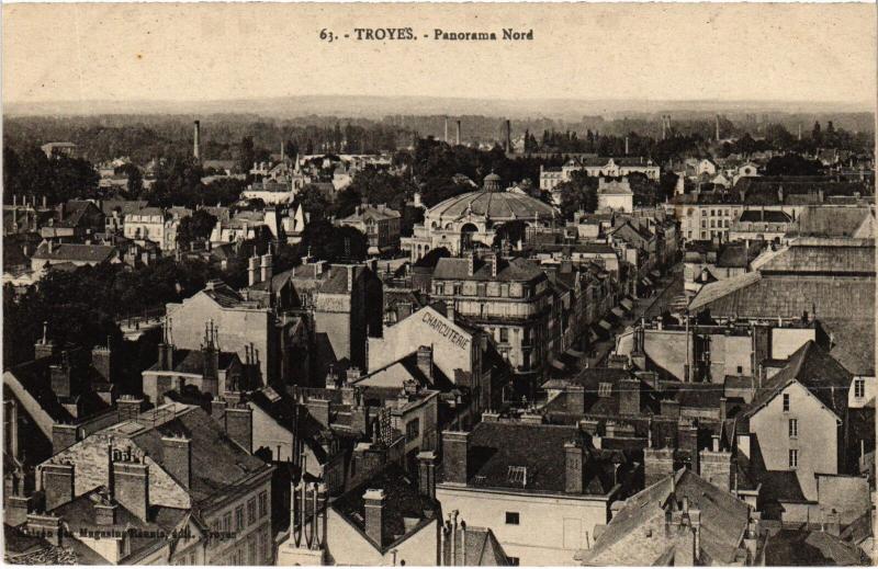 Carte postale ancienne Troyes panorama à Troyes