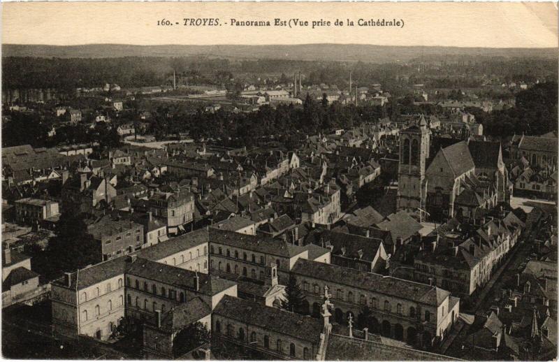 Carte postale ancienne Troyes panorama à Troyes