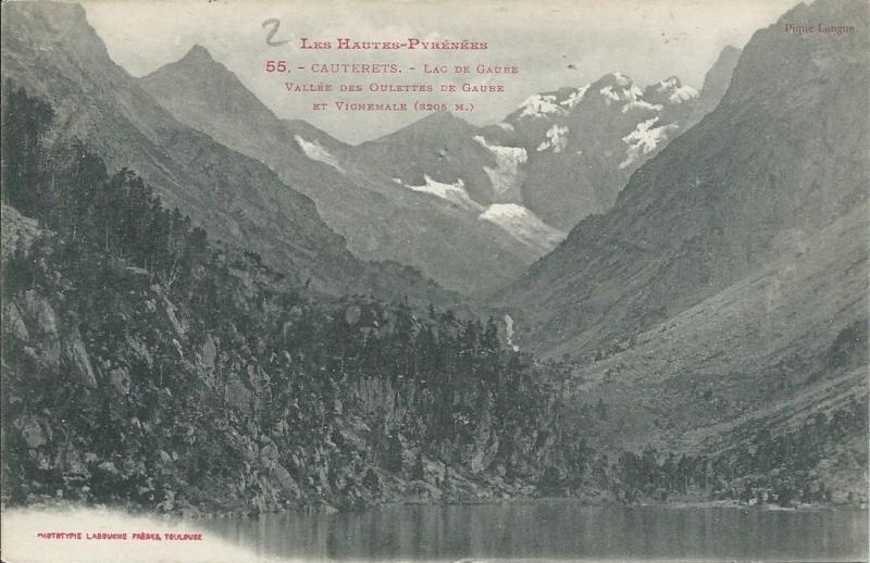 Carte postale ancienne Lac de Gaube à Cauterets