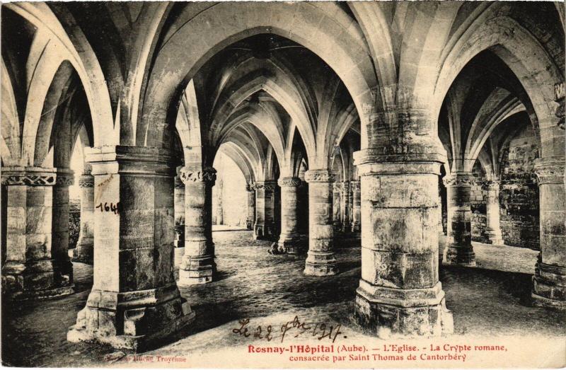 Carte postale ancienne Rosnay Eglise