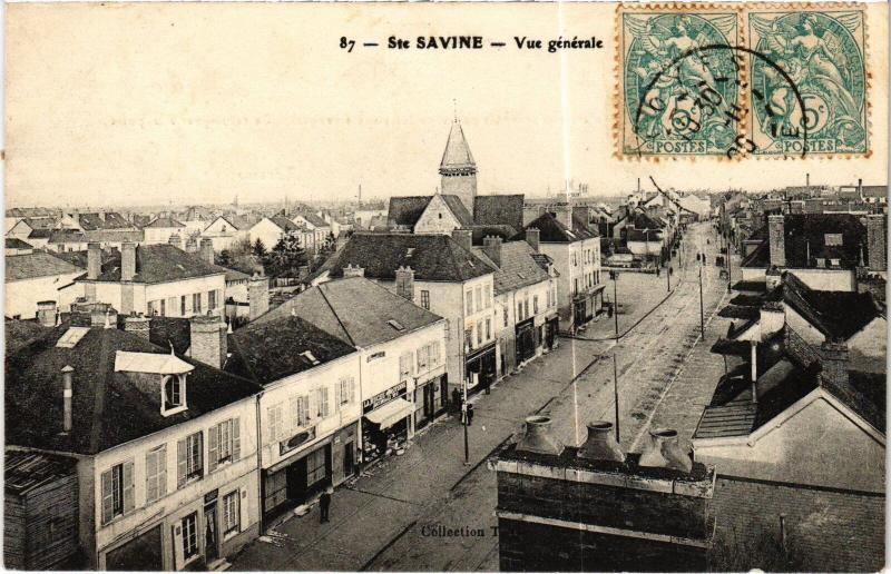 Carte postale ancienne Ste Savine vue generale
