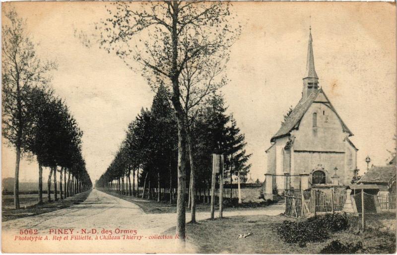 Carte postale ancienne Piney Notre Dame des Ormes à Ormes