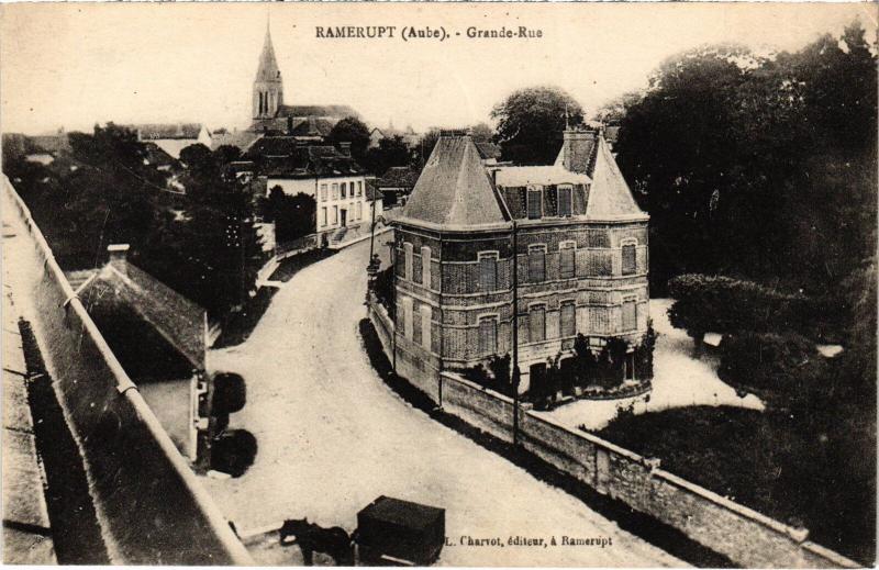 Carte postale ancienne Ramerupt Grande Rue à Ramerupt