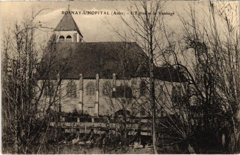 Carte postale ancienne Rosnay Eglise et le Vannage