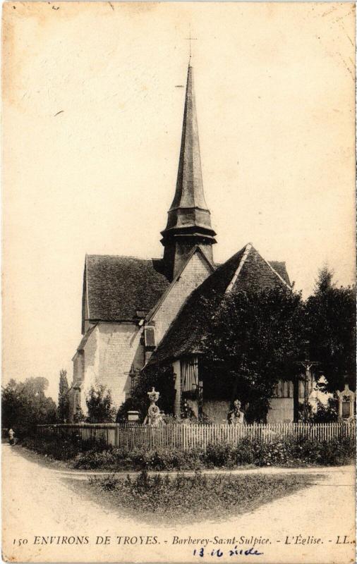 Carte postale ancienne Barberey Eglise