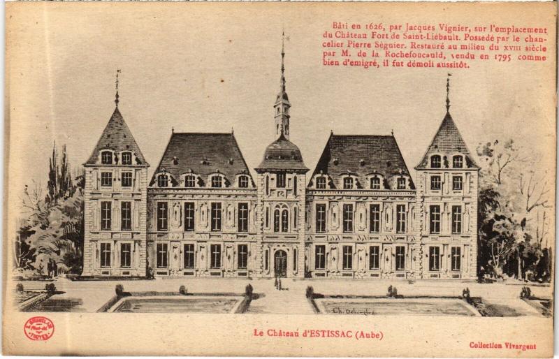 Carte postale ancienne Estissac le Chateau à Estissac