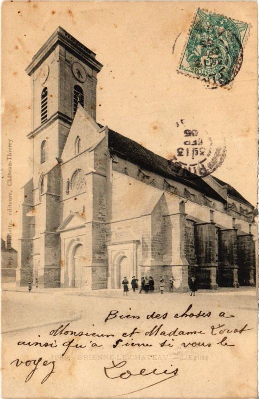 Carte postale ancienne Brienne Eglise