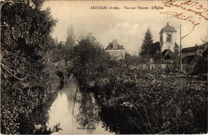 Carte postale ancienne Estissac Eglise à Estissac