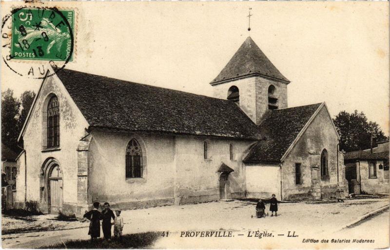 Carte postale ancienne Proverville Eglise à Proverville