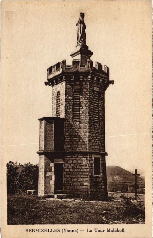 Carte postale ancienne Sermizelles Tour Malakoff