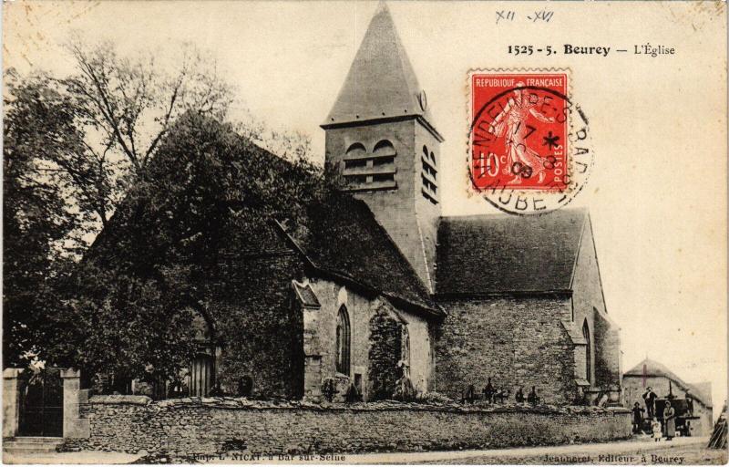 Carte postale ancienne Beurey Eglise à Beurey