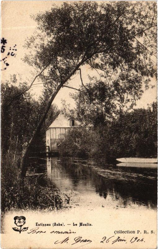 Carte postale ancienne Estissac le Moulin à Estissac