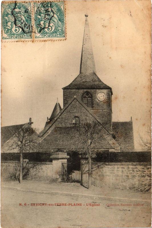 Carte postale ancienne Savigny Eglise