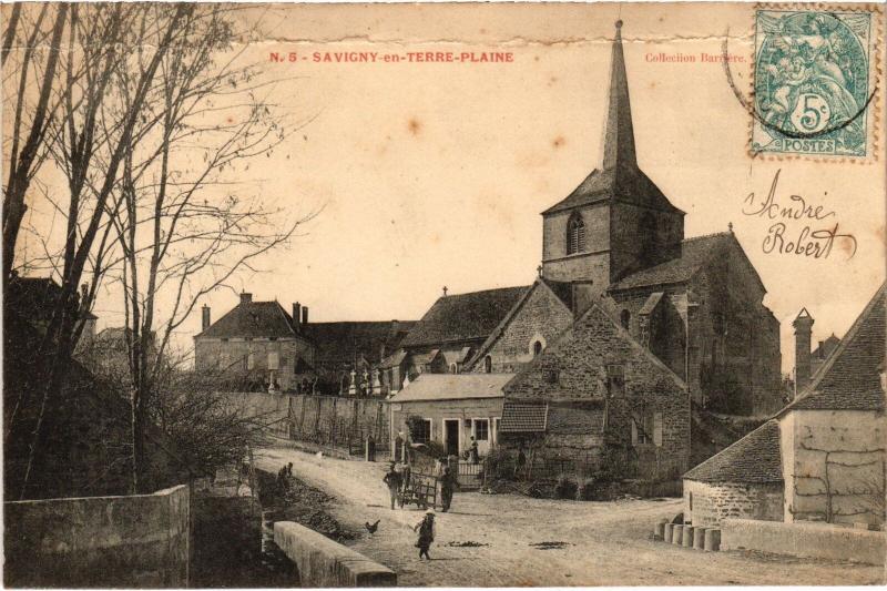 Carte postale ancienne Savigny Eglise