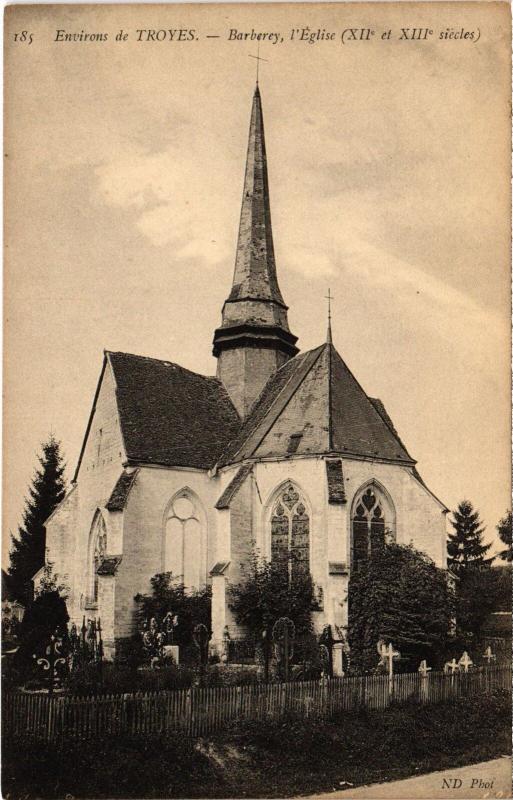 Carte postale ancienne Barberey Eglise