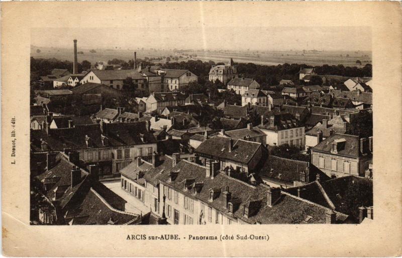 Carte postale ancienne Arcis panorama