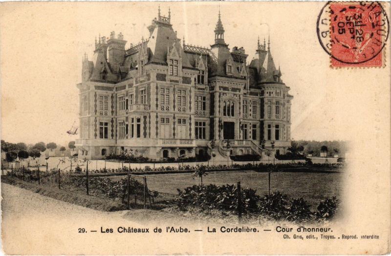 Carte postale ancienne Chaource Chateau de la Cordeliere à Chaource