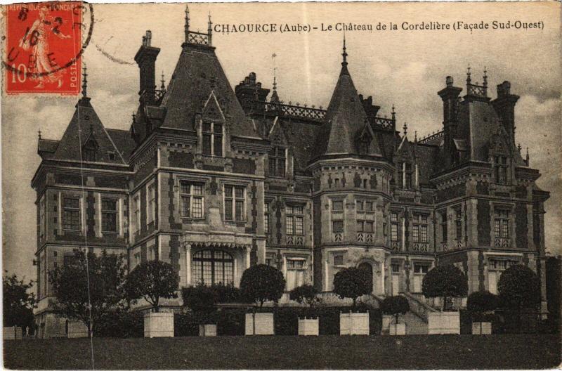 Carte postale ancienne Chaource Chateau de la Cordeliere à Chaource