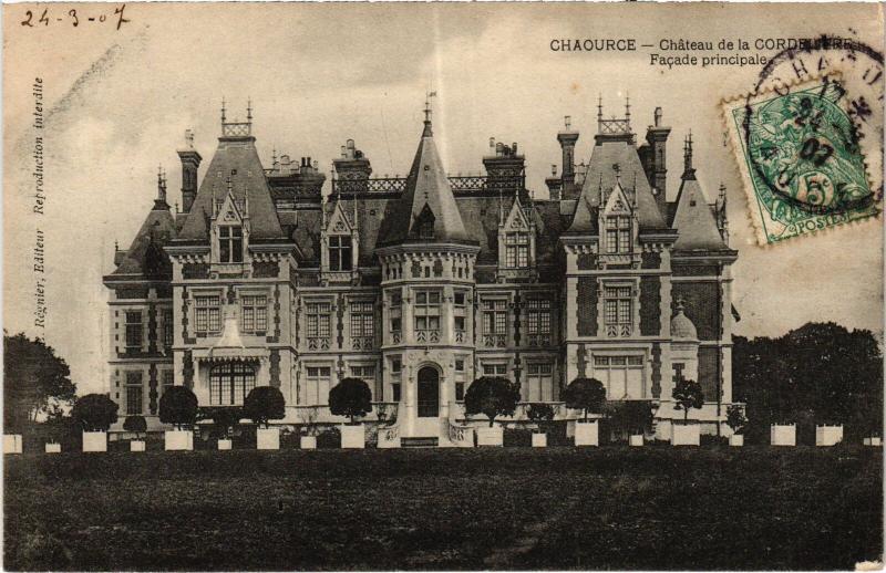 Carte postale ancienne Chaource Chateau de la Cordeliere à Chaource