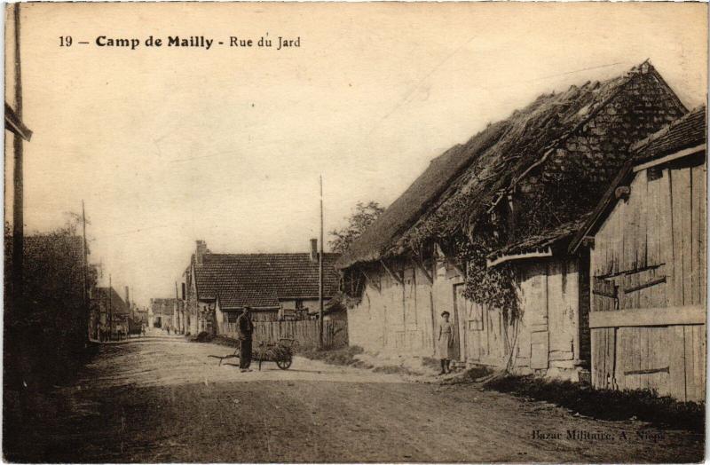 Carte postale ancienne Mailly le Camp le camp occupe à Mailly-le-Camp