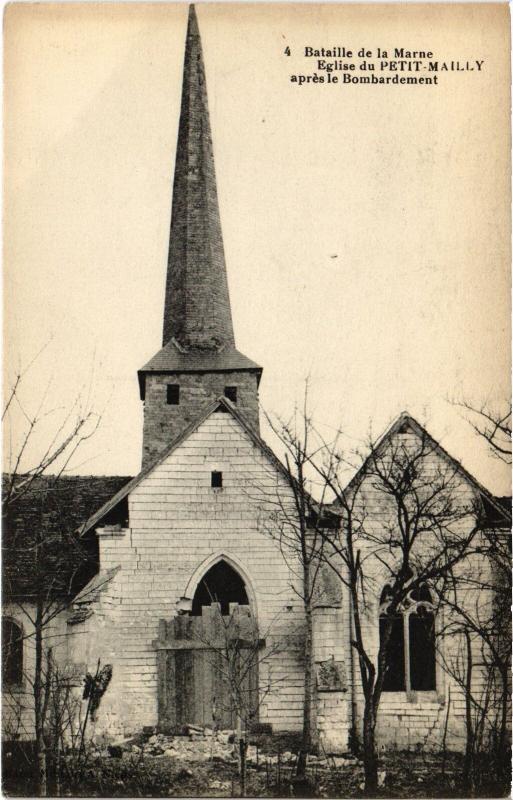 Carte postale ancienne Mailly le Camp Eglise du Petit Mailly à Mailly-le-Camp