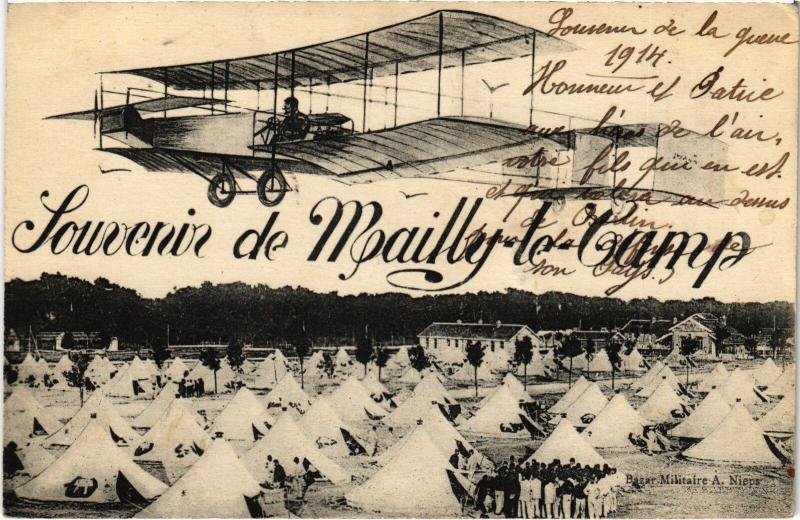 Carte postale ancienne Mailly le Camp souvenir à Mailly-le-Camp