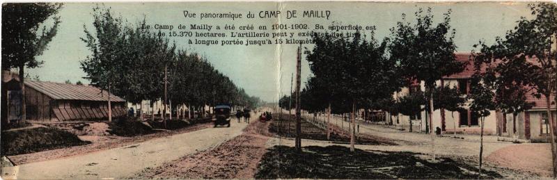 Carte postale ancienne Mailly le Camp vue panoramique à Mailly-le-Camp