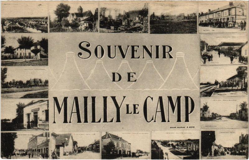 Carte postale ancienne Mailly le Camp souvenir à Mailly-le-Camp